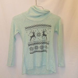 No Boundries Tunic Mint Long Sleeve Pullover Sz S